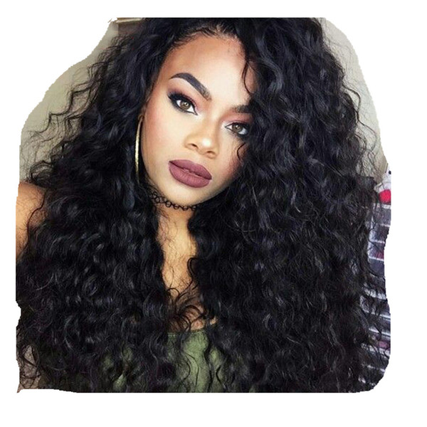 360 Lace Frontal Wig Pre Plucked curly 130%density Water Wave Natural Color Brazilian Remy Human Hair Wigs For Women