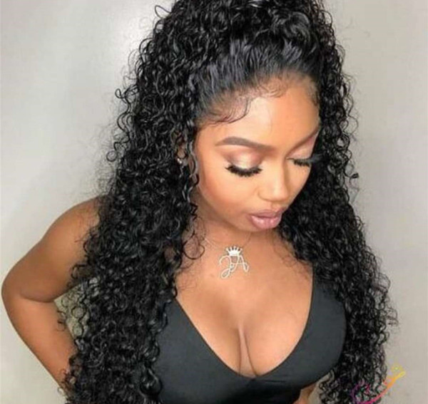 360 Lace Frontal Human Hair Curly Wigs Afro Kinky Curly Full Lace 360 Wig Peruvian Virgin Hair Lace Front Wig with Baby Hair