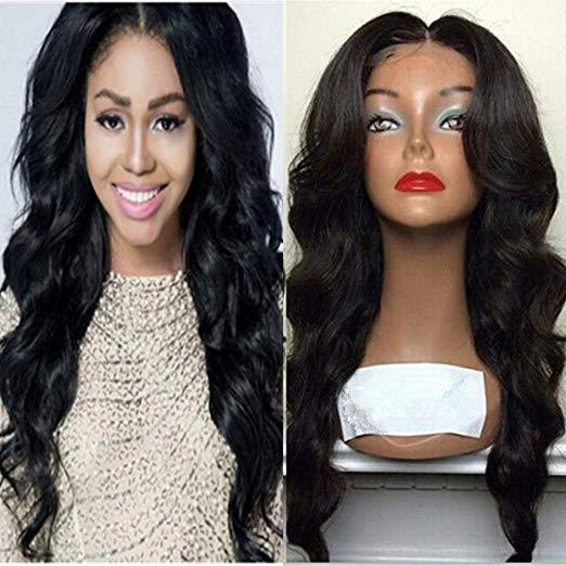 Diva loose wave brazilian lace front human hair wig for black women 180% denstiy full natural 360 lace frontal wig Free part