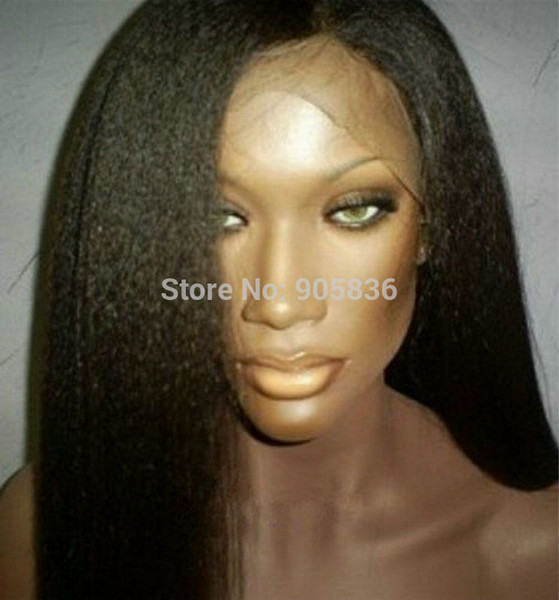 8A Italian Yaki Lace Front Human Hair Wigs For Black Women Brazilian Lace Front Wig Yaki 360 Lace Wigs