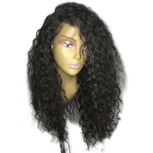 Echo 8A 360 Lace Frontal Human Hair Wigs For Black Women Curly Brazilian Virgin Hair 180% Density Glueless Full Lace Wigs