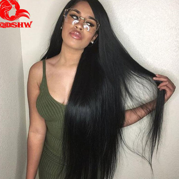 30 in Full Lace Human Hair Wigs For Black Women Brazilian Virgin Hair Glueless Natural Straight 30 Lace Front Wigs With Baby Hair