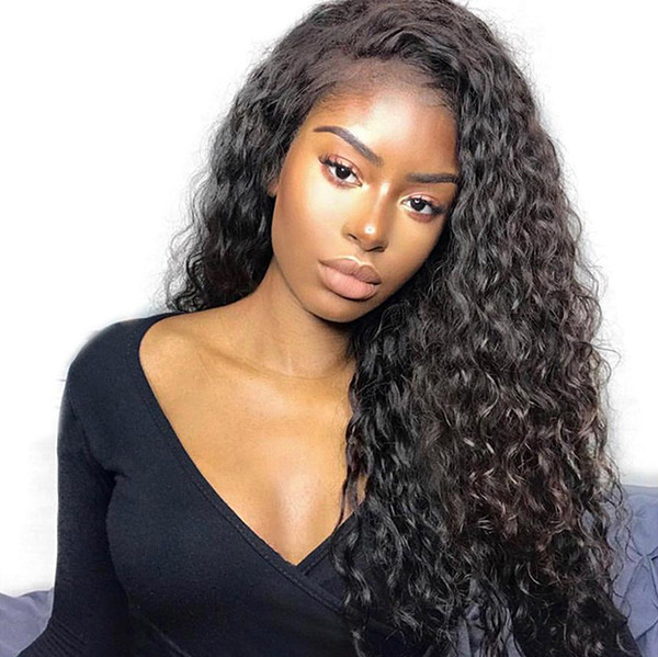 Human Hair Curly Lace Front Wig Brazilian Pre Plucked Hairline Glueless Curly Full Lace Wigs Baby Hair Lacefront Wigs Curly