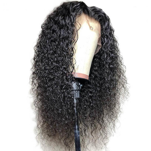 Curly Lace Front Wig 180 Density Free Part Pre Plucked Virgin Brazilian Curly Hair Full Lace Wig For Women With Baby Hair