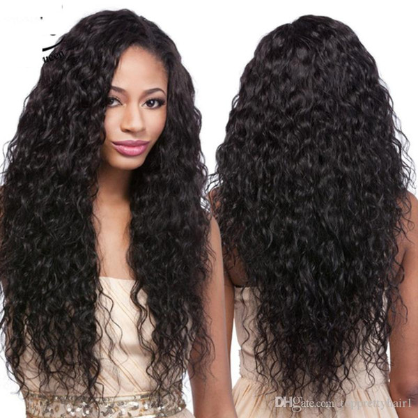 Brazilian Curly Hair Full Lace Wig With Baby Hair Long Glueless Pre Plucked Lace Front Human Hair Curly Wigs For Black Women