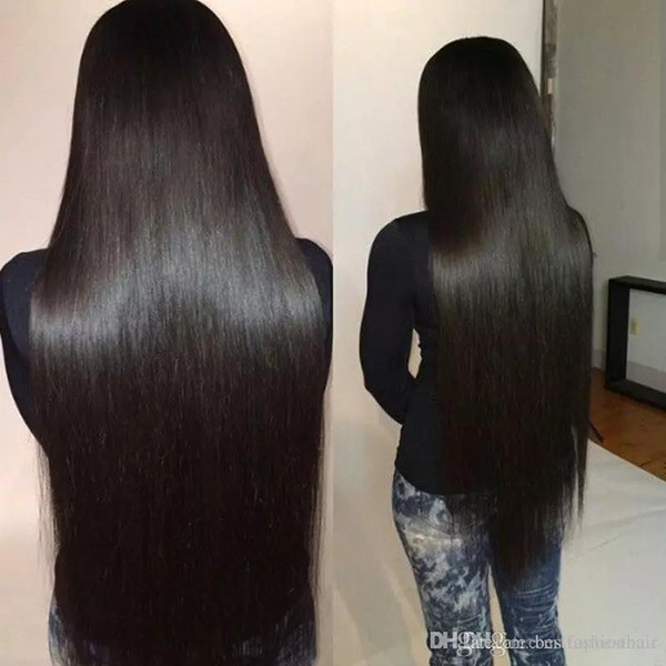 Silky Straight Full Lace Wig Baby Hair Free Part Long Silky Straight Glueless Lace Front Wig Brazilian Virgin For Black Women