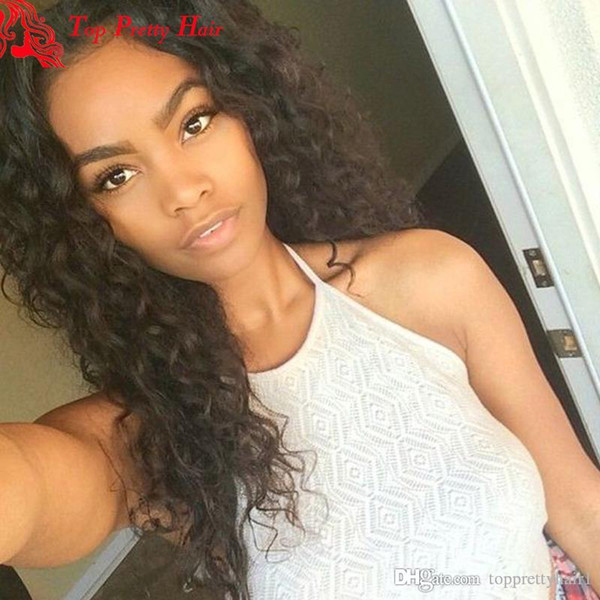 Brazilian Loose Wave Full Lace Wig Human Hair With Baby Hair Glueless Loose Curly Virgin Brazilian Lace Front Wigs For Black Women