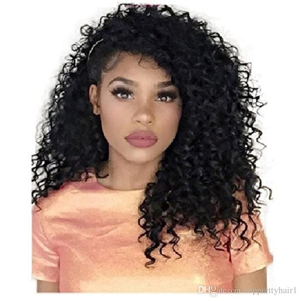 Curly Full Lace Human Hair Wig Peruvian Hair With Bleached Knots Virgin Peruvian Curly Front Lace Wigs Pre Plucked With Baby Hair