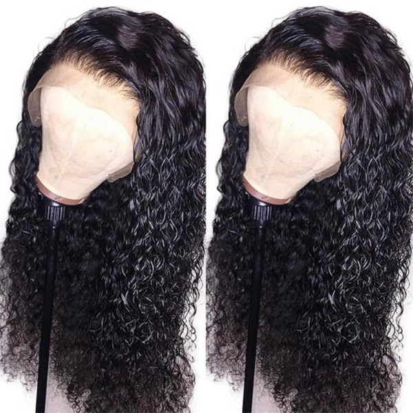 Water Wave Full Lace Wigs Pre Plucked Glueless With Baby Hair Glueless Virgin Brazilian Human Hair Lace Front Wig For Black Women