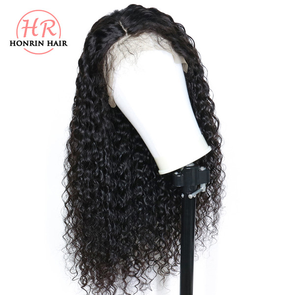 Honrin Hair 13x6 Deep Part Lace Front Wig Deep Curly Brazilian Virgin Human Hair Full Lace Wig Pre Plucked Bleached Knots 180% Density