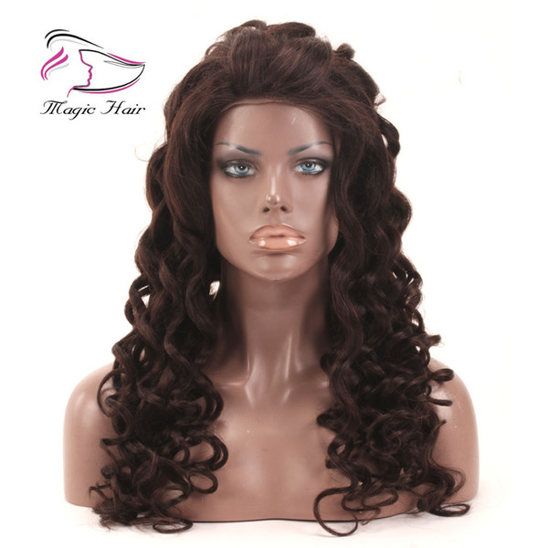 Evermagic full lace human hair wigs lace front wigs for black women Malaysian remy hair curly pre-plucked with baby hair