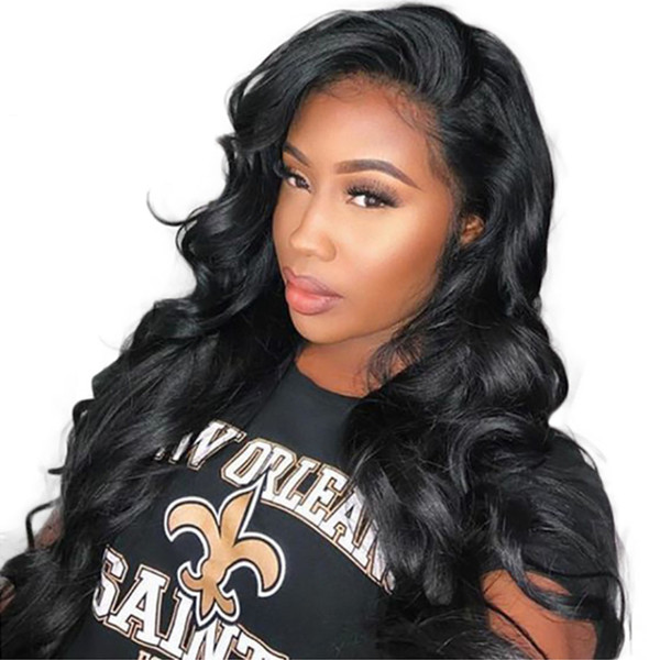 9A Brazilian Body Wave 360 Lace Frontal Wigs With Baby Hair Pre Plucked Brazilian 360 Lace Frontal Human Hair Wigs for Black Women