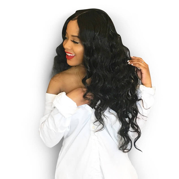 Brazilian hair 130% density Lace Front wigs Body Loose Water Wave Full Lace Human Hair Wigs Pre Plucked Natural Hairline Bleach Knots