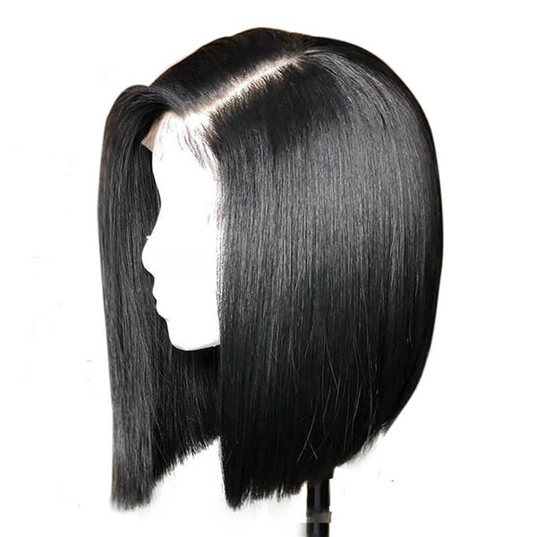 Brazilian hair Lace Front wigs Short Bob Full Lace Human Hair Wigs Pre Plucked Natural Hairline around babyhair woman