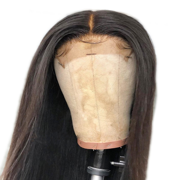 Lace Closure 4*4 Straight Hair Light Bleach Knots Pre-Plucked Natural Hairline With Baby Hair Brazilian Malaysian Indian Peruvia hair