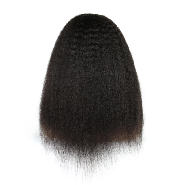 Lace Front wigs Kinky Straight Full Lace Wigs Pre Plucked Natural Hairline Bleach Knots Malaysian Brazilian Human Hair