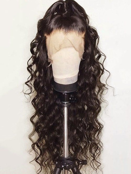 Premier Glueless Full Lace Human Hair Lace Wigs Brazilian Remy Hairs Wave Wigs Pre-plucked Natural Hairline With Babyhair