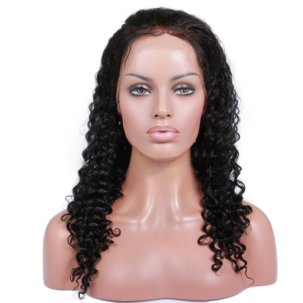 Premier Wigs Full Lace Human Hair Wigs Pre-plucked Perimeter with BabyHair Brazilian Hairs Deep Wave Wigs Natural Hairline With Babyhair