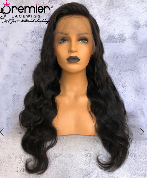 Premier 360 Lace Front Wigs Brazilian Virgin Hair Wigs Body Wave Pre-plucked Natural Hairline 150% Density Deep Lace Part Human Lace Wigs