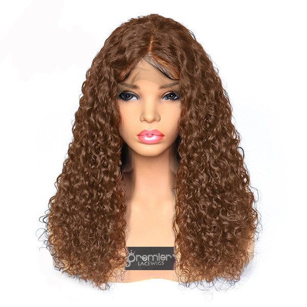 8a Lace Front Wigs Brazilian Remy Human Hair 180% Thick Density Curly Wigs Natural Hairline With Baby Hair