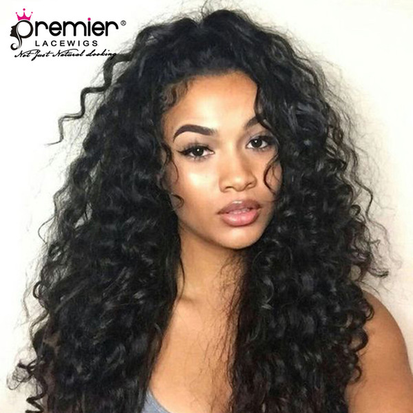 Premier 6 Inches Deep Lace Part 360 Lace Wigs Chinese Virgin Human Hair Loose Wave 150% Density Wigs