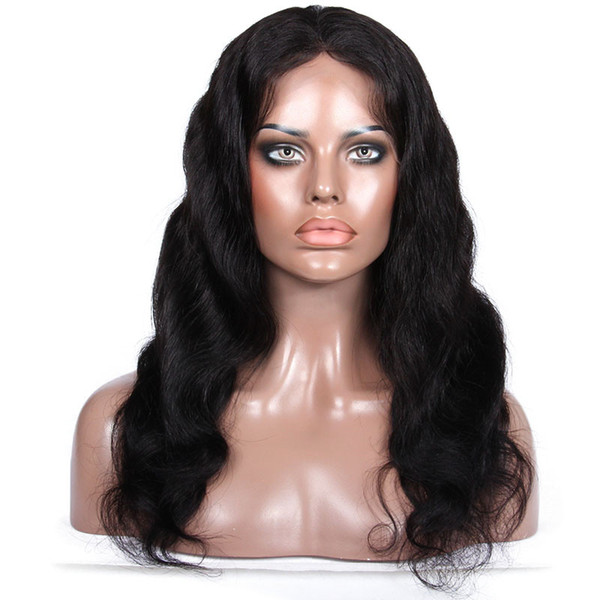 Top 8aFull Lace Human Hair Wigs Pre-plucked Perimeter with BabyHair Brazilian Hairs Body Wave Wigs Natural Hairline With Babyhair