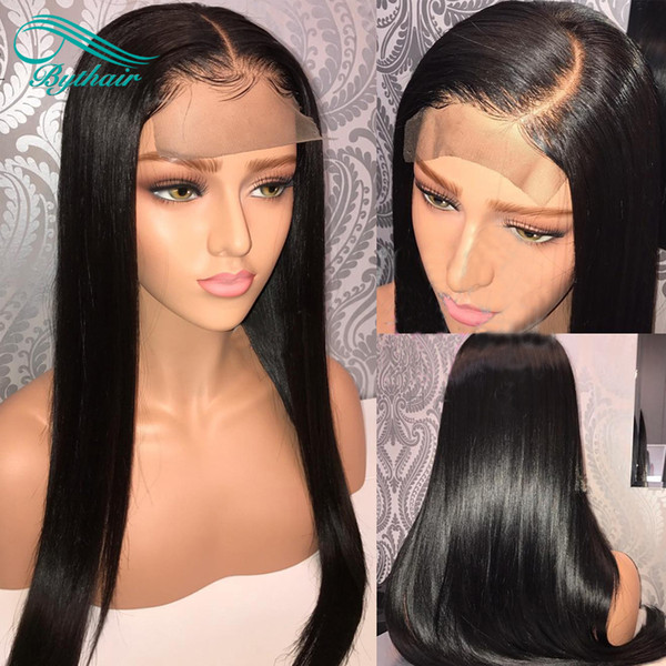 Bythair Full Lace Wigs With Baby Hair 100% Unprocessed Brazilian Virgin Human Hair Wigs For Black Women Lace Front Wig