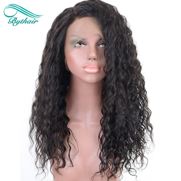 Bythair 13x6 Deep Part Pre Plucked Water Wave Brazilian Hair Lace Front Human Hair Wigs With Baby Hairs For Black Women