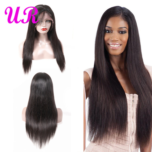 360 Full Lace Human Hair Wigs Peruvian Straight Virgin Hair Wigs Perruques de cheveux humains Lace Front Human Hair Wigs For Black Women