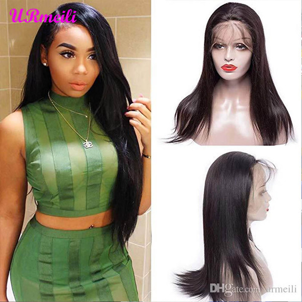 360 Full Lace Frontal Human Hair Wigs For Black Women Wigs Straight Cheap Real Brazilian Virgin Remy Wigs with Baby Hair 150% Density