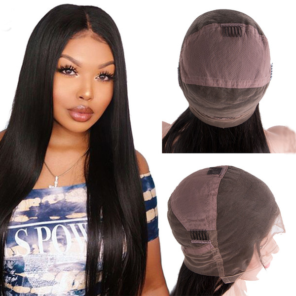 Full Lace Human Hair Wigs 210% Density 10a grade raw virgin indian hair 360 full lace wigs for women Perruques de cheveux humains