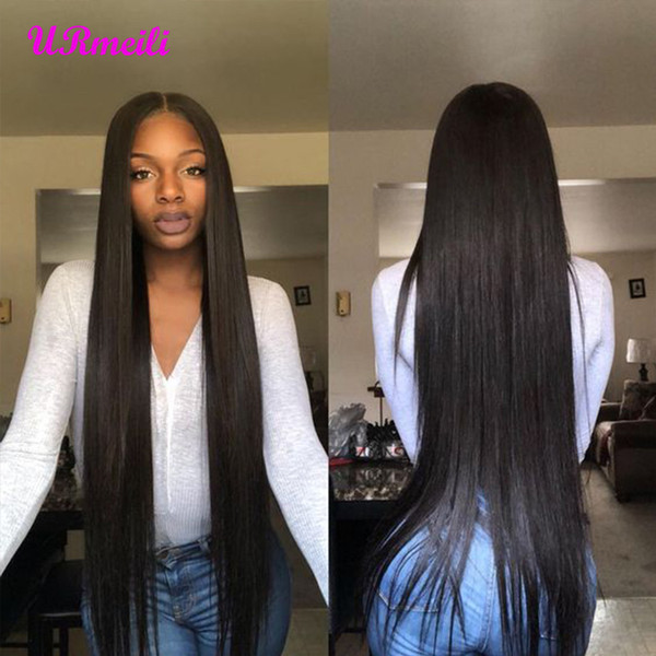 Straight Human Hair Lace Wigs perruque brazilian virgin remy hair Lace Front wigs for black women 150% Density Perruques de cheveux humains