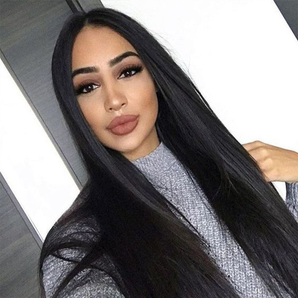 Straight Lace Front Human Hair Wigs For Black Women With Baby Hair Brazilian Virgin Unprocessed Remy Hair 360 Lace Frontal Wig Bob Wig