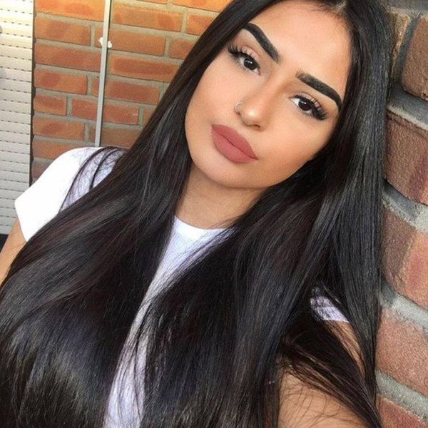 360 Lace Frontal Wig Brazilian Straight Lace Front Human Hair Wigs For Women Pre Plucked 180&150 Density Full End Remy