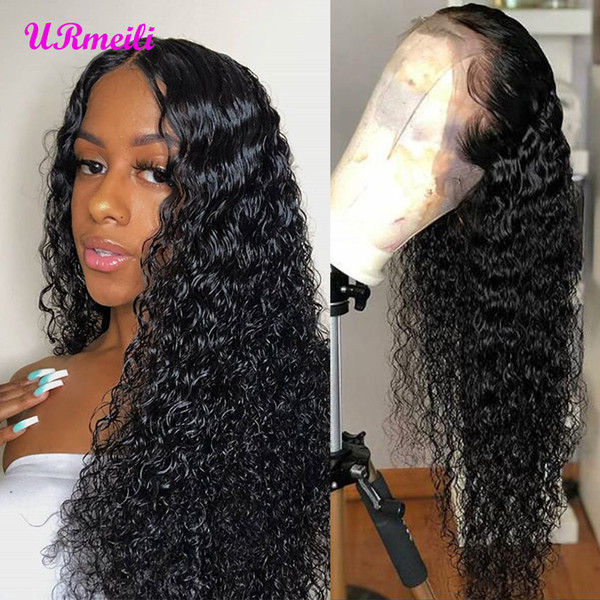 Deep Wave Full Lace Front Human Hair Wigs Remy Loose Deep Wave Lace Front Wig PrePlucked Brazilian Frontal Closure Lace Wig Loose Curl