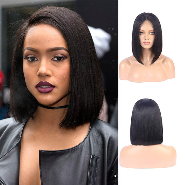 Short Bob Wigs For Black Women Lace Front Human Hair Wigs Natural Wave Brazilian Hair Lace Front Wigs