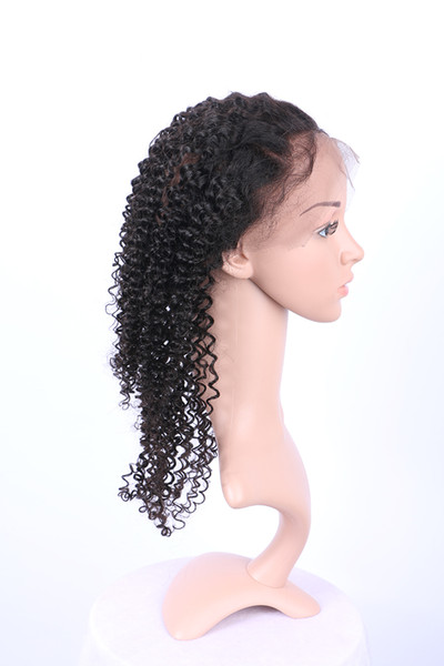 Curly 360 Lace Frontal Wig Pre Plucked With Baby Hair 180% Density Short Human Hair Bob Wigs Brazilian Remy