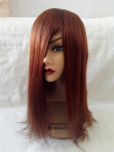 Personal Customized China wig Silk base Indian remy hair replacement real human hair womens toupee