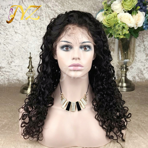 Full lace human hair wigs for black women Brazilian virgin human hair wigs Pre plucked lace front wigs top grade curly hair wig