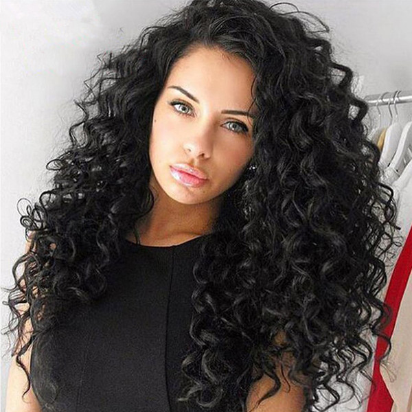 Brazilian Human Hair Lace Front Wigs Virgin Hair Curly Glueless Lace Wigs For Black Women Pre-Plucked Lace Front Wigs With Baby Hair