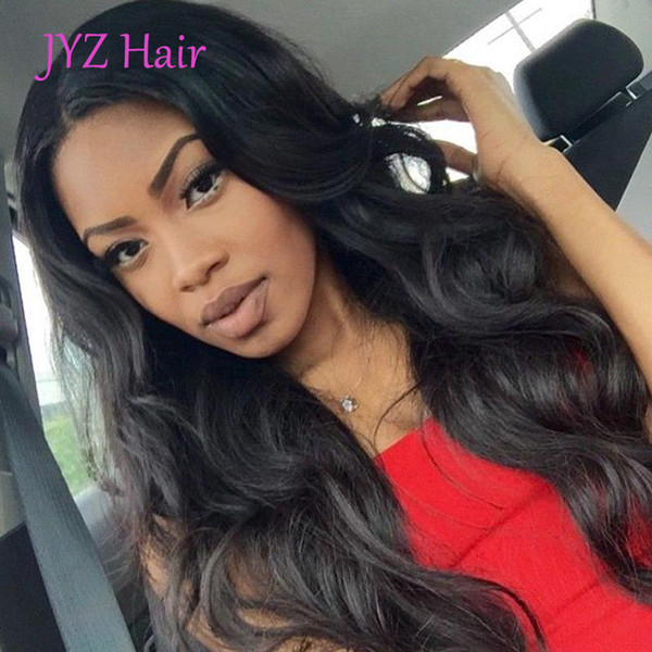 Malaysian Indian Virgin Human Hair Lace Wigs In Stock Natural Loose Wave Full Lace Wig With Baby Hair Lace Front Wigs For Women