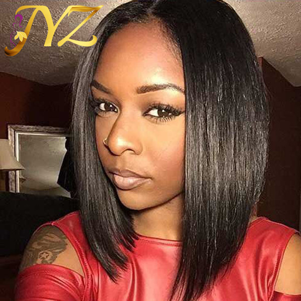 Bob Straight Lace Front Wigs Full Lace Wigs Natural Straight 8-28 inch In Stock Unprocessed Cheap Brazilian Virgin Human Hair Wigs