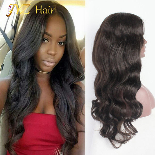 JYZ Peruvian full lace human hair wigs lace front human hair wigs for black women front lace wigs virgin hair body wave wig