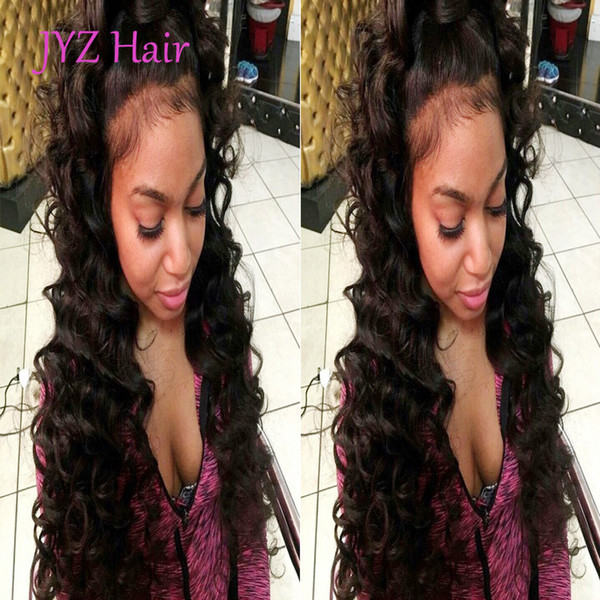 Full Lace Human Hair Wigs Silk Deep Wave Lace Front Wigs Indian Brazilian Malaysian Peruvian Remy Hair Wig With Baby Hair