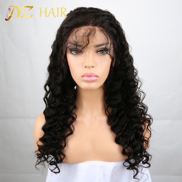 JYZ 8A Brazilian human hair lace Wig Human Hair Wigs Glueless Full Lace Wigs Lace Front Wigs For Black Women Jerry Curly