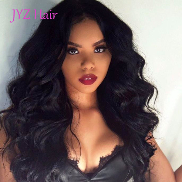 2017 New Fashion Loose Wave Human Hair Full Lace Wig Brazilian Malaysian Virgin Hair Lace Front Wig Glueless Loose Wave Top Wigs