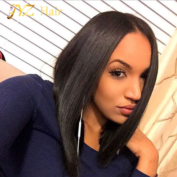 JYZ Bob Wigs Human Hair Lace Front Bob Wig Guleless Brazilian Lace Front Wigs Baby Hair Lace Front Wig For Balck Women