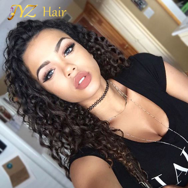 JYZ Indian Virgin Hair Full Lace Human Hair Wigs Glueless Full Lace Wigs Loose Deep Wave Lace Front Wig For Black Women