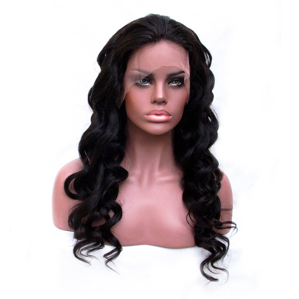 Natural Color Lace Front Wigs Loose Wave Full Lace Human Hair Wigs 150 Density with Baby Hair Pre Plucked Wig