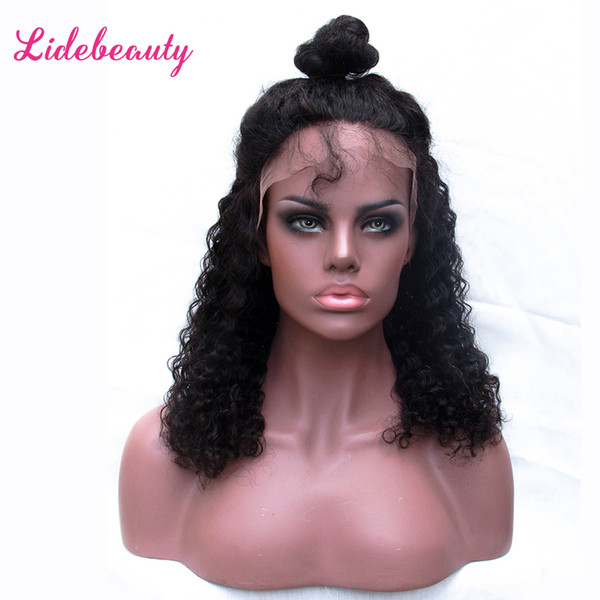 Peruvian Virgin Hair Full Lace Human Hair Wigs for Black Women 130% Density Lace Front Wigs Natural Hairline Lace Frontal Deep Wave Hair